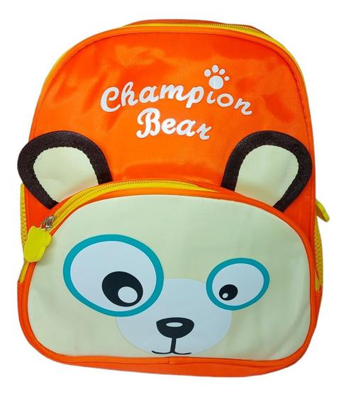Imagem de Mochila Escolar para Criança Bichinhos 2 Divisórias e Bolso Lateral
