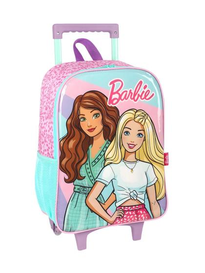 Imagem de Mochila Escolar Rodas Barbie Amiga Ic41412 - Rosa