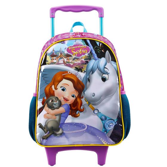 Imagem de Mochila Escolar Rodas G Princesinha Sofia - Original Disney