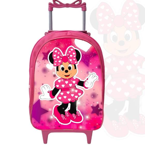 Imagem de Mochila Escolar Rodinha Infantil Menina Bolsa Feminina