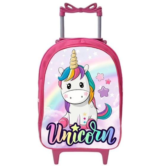 Imagem de Mochila Escolar Rodinha Infantil Menina Bolsa Feminina