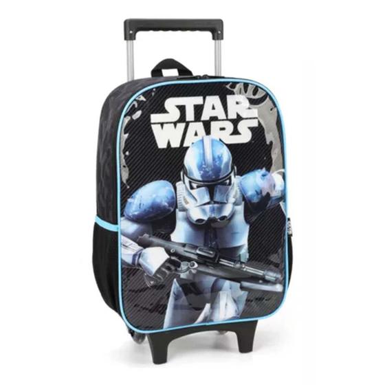 Imagem de Mochila escolar rodinha Star Wars Luxcel