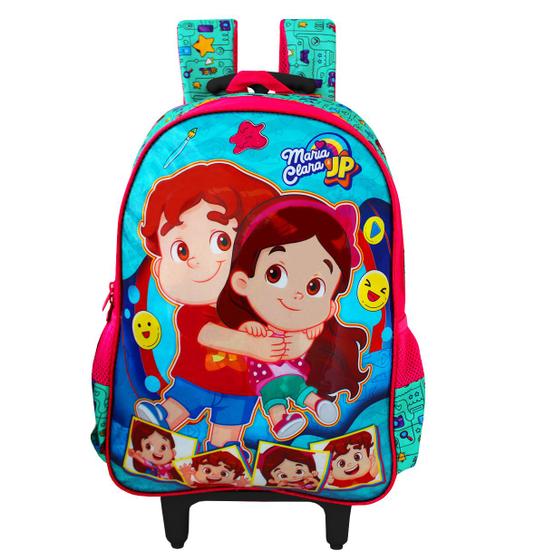 Imagem de Mochila Escolar Rodinhas Maria Clara & Jp Youtubers Clio