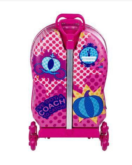 Imagem de Mochila Escolar Rodinhas (mochilete) Princesa Cinderela Diplomata
