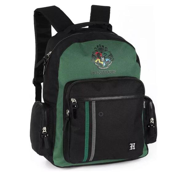 Imagem de Mochila Escolar Sonserina Harry Potter Juvenil Quatro Casas