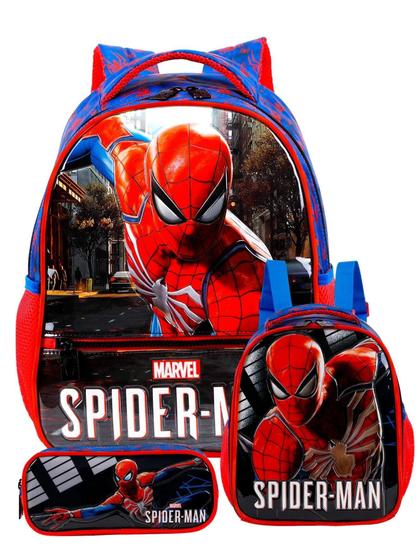 Imagem de Mochila Escolar Spider Man Homem Aranha Disney 40x29x13cm