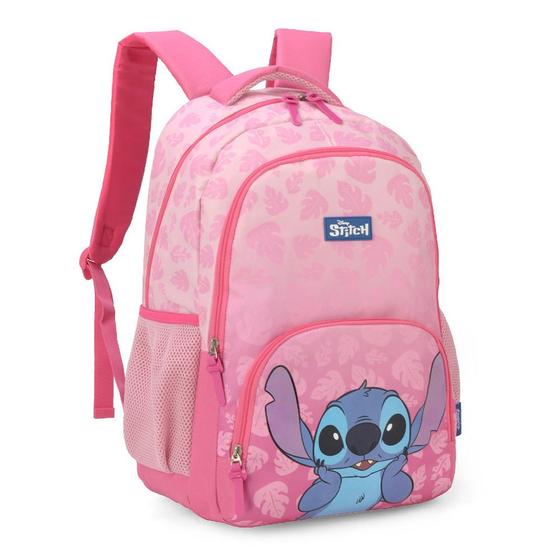 Imagem de Mochila Escolar Stitch Rosa Luxcel