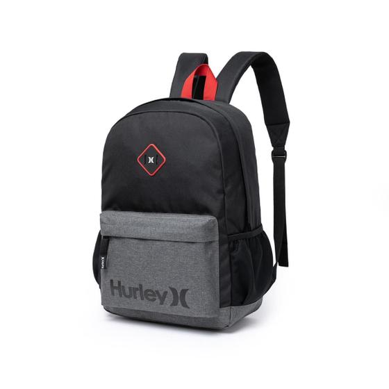 Imagem de Mochila Escolar Surf Notebook Hurley Porter 43x30x15cm Preta