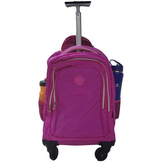 Imagem de Mochila Escolar Tactel Rodinhas 360 Top Model Notebook Tm39