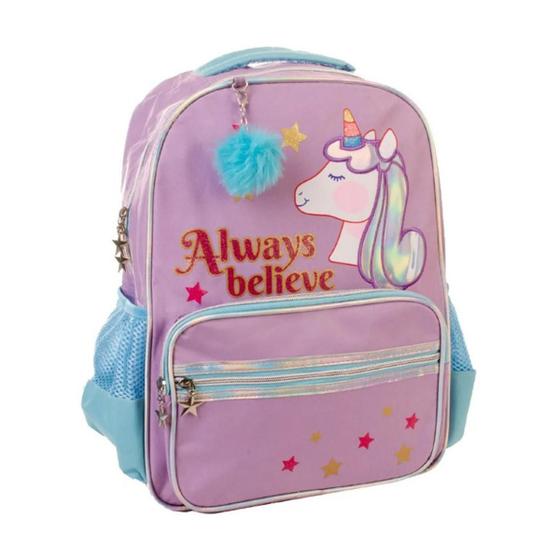 Imagem de Mochila Escolar Unicórnio Infantil Mochila Menina