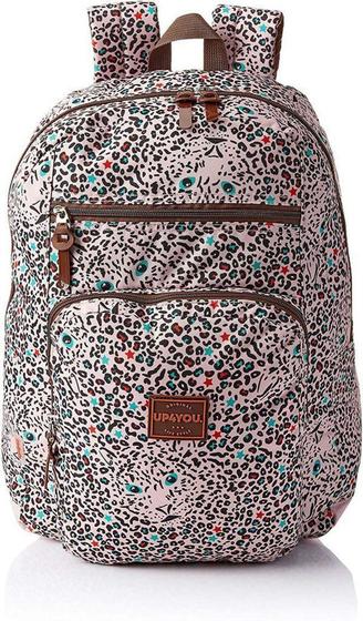 Imagem de Mochila Escolar Up4you Gd 2 bolsos -Marrom - Luxcel