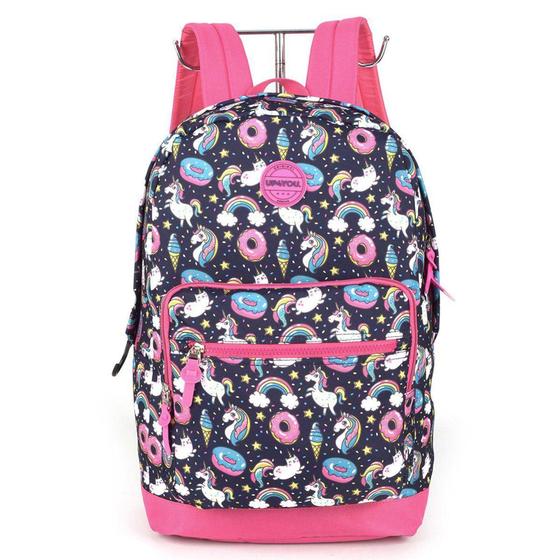 Imagem de Mochila Escolar Up4You Unicórnio Feminina - Luxcel