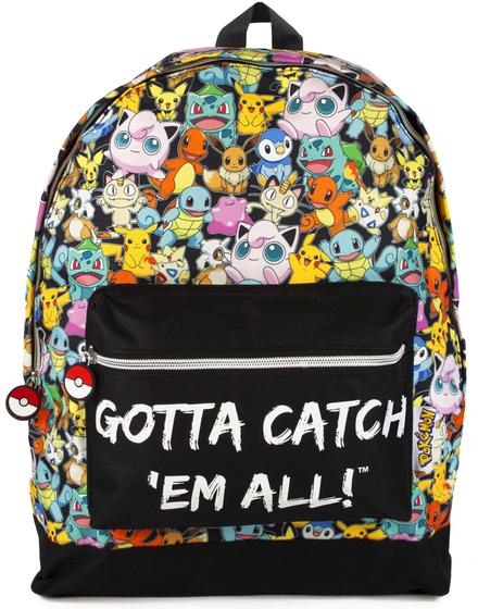 Imagem de Mochila escolar Vanilla Underground Pokémon Gamer  Alças ajustáveis  Design unissex  Tema dinâmico de Pokémon  Vários bolsos