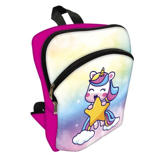 Imagem de Mochila Escolar Viagem Plus - Unicórnio Color 1