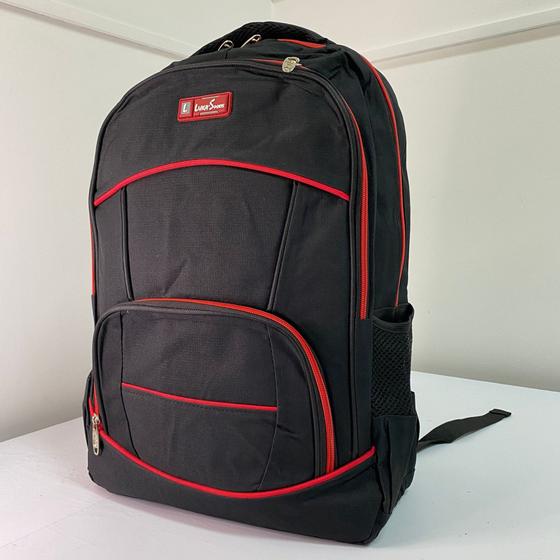 Imagem de Mochila esporte relevo colorido reforçada com bolso canguru alta eficiência