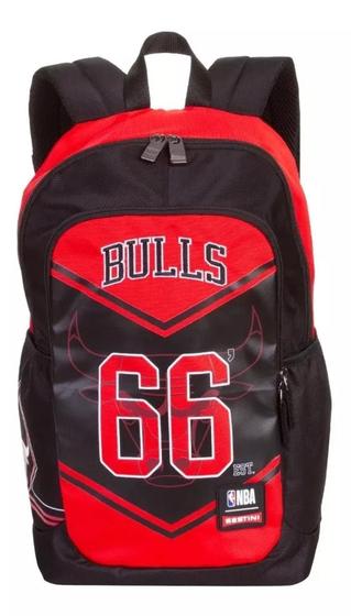 Imagem de Mochila Esportiva Chicago Bulls Nba Basquete Grande Bolsos