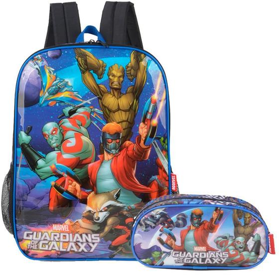 Imagem de Mochila Estojo Guardioes Da Galáxia ul Infantil Escolar