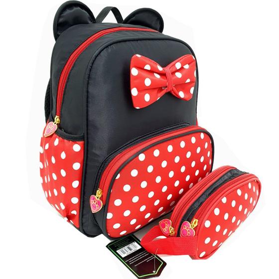 Imagem de Mochila + Estojo Kit Escolar Infantil km4324