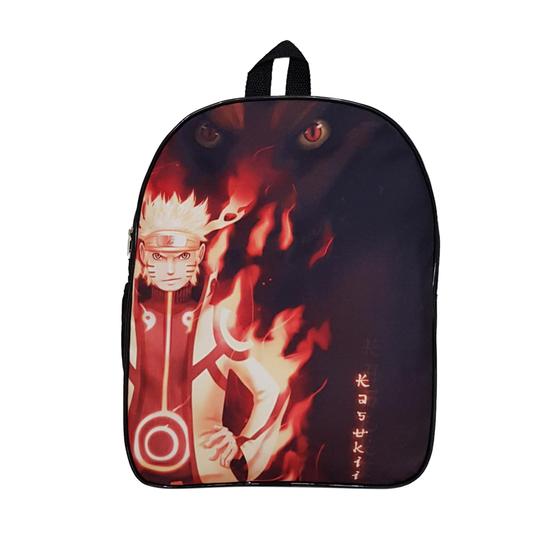 Mochila Estudantil Naruto Raposa Anime - Vinis Store Imagem de Mochila Estudantil Naruto Raposa Anime