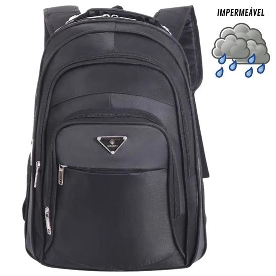 Imagem de Mochila Executiva Bolsa Reforçada Escolar Notebook Masculina Feminina Ótima Qualidade Faculdade Com Cabo De Aço Esportiva USB Grande Viagem Trabalho
