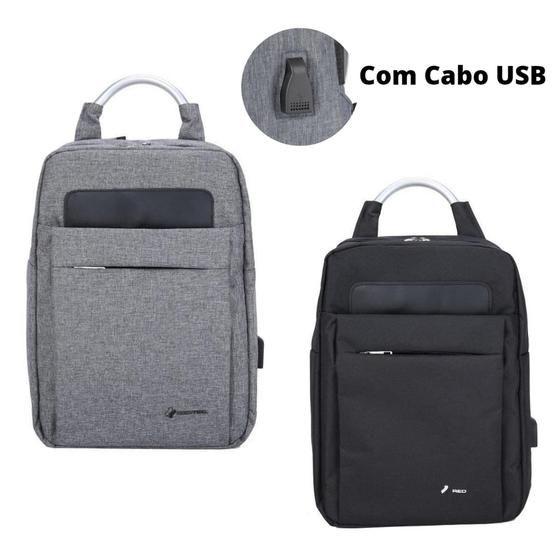 Imagem de Mochila Executiva Com Cabo USB - Porta Notebook da Redtec Trento