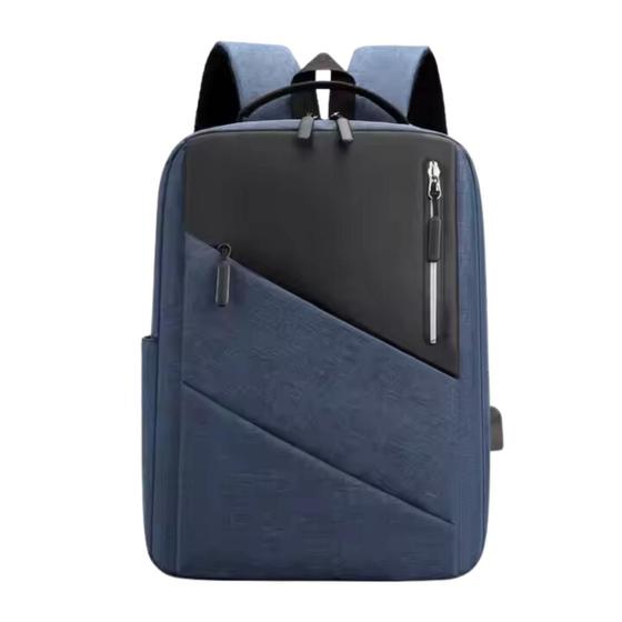 Imagem de Mochila Executiva Com Entrada Para Cabo Usb Cor Azul