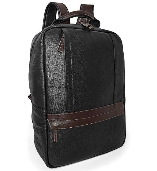 Imagem de Mochila Executiva Masculina De Couro Para Notebook