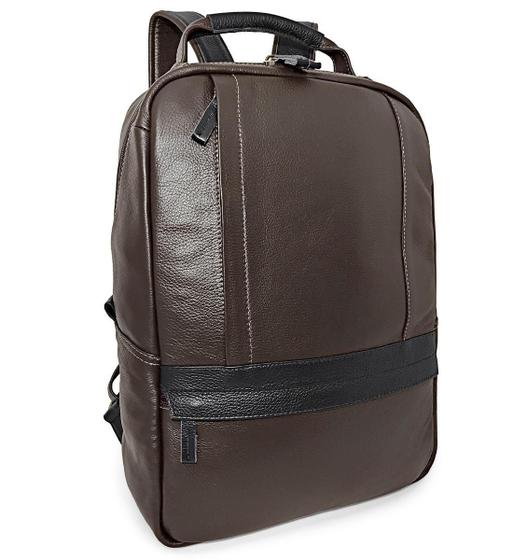 Imagem de Mochila Executiva Masculina De Couro Para Notebook