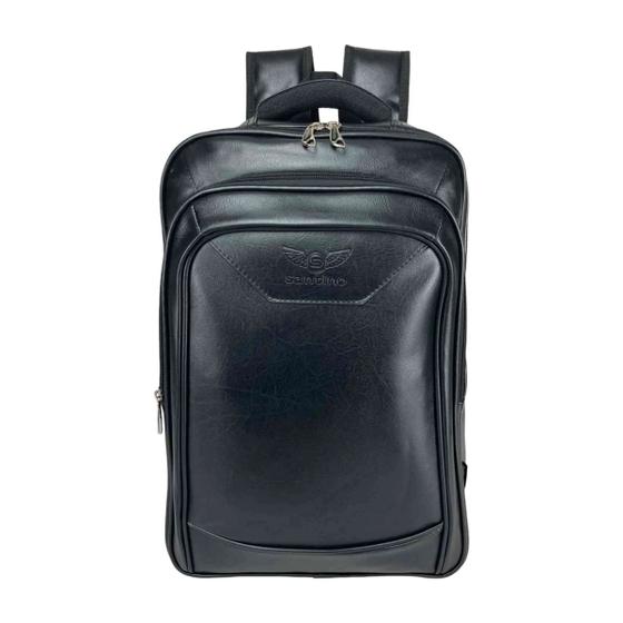 Imagem de Mochila Executiva Notebook Couro ECO faculdade escolar Santino