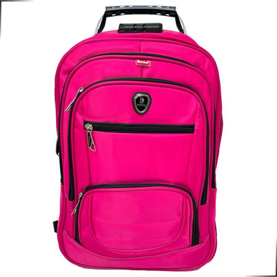 Imagem de Mochila Executiva Notebook Trava Cabo de Aço Grande Resistente Escolar Faculdade Viagem Reforçada Anti furto