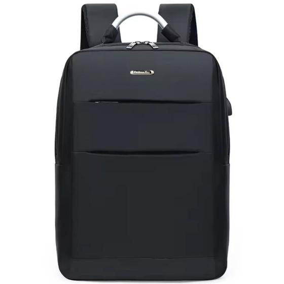 Imagem de Mochila Executiva Slim Notebook Preta Reforçada