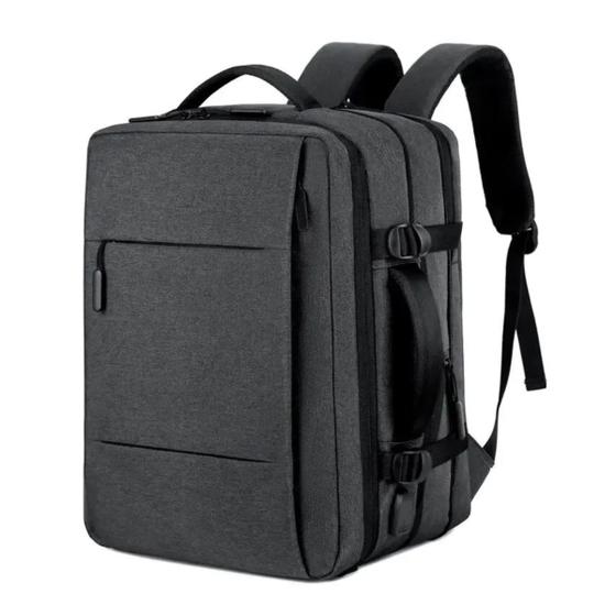 Imagem de Mochila Expansível Mala de Viagem Bolsa Expansiva Executiva P/ Notebook Trabalho - Clio