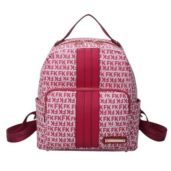 Imagem de Mochila Fellipe Krein SS23 Monograma Pink - PVC Resistente