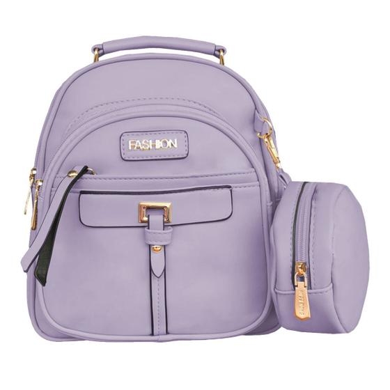 Imagem de Mochila Feminina Bolsa Semi Impermeavel Pequena Media Linda Viagens Compacta Escolar Dia a Dia Antifurto 2 Formas de uso