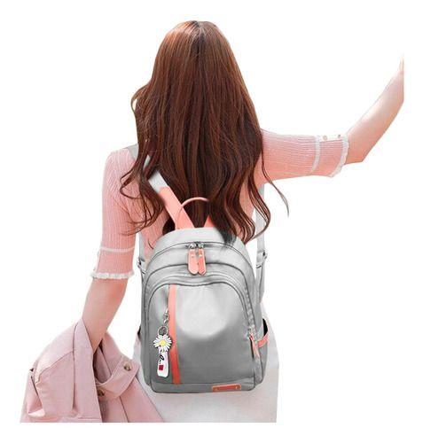 Imagem de Mochila Feminina Bolsa Social Média Reforçada Luxo Volta as Aulas Colorida Escolar Top Menina Pratica Moderna Espaçosa