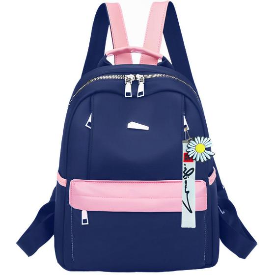 Imagem de Mochila Feminina Casual Reforçada Alça Costa Média Estilosa Confortável Resistente Semi Impermeavel Passeio Bolsa Viagem