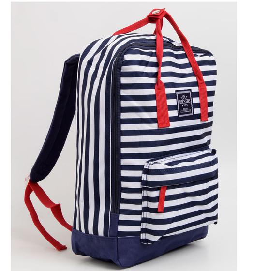 Imagem de Mochila Feminina Clio College Mf8021 - Azul e Branco