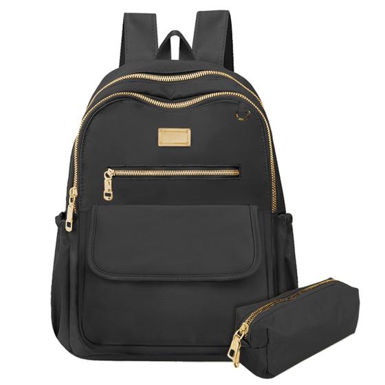 Mochila Feminina Colorida Moderna Basica Fechamento Reforçado Segura ...