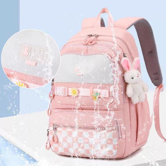 Imagem de mochila feminina escolar viagem JLD grande capacidade