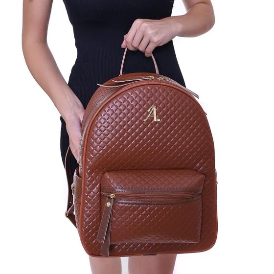 Imagem de Mochila Feminina Executiva Casual Espaçosa Compacta Confortável Reforçada