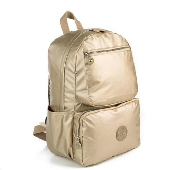Imagem de Mochila feminina It!S Crinkle Swiss Move Dourada