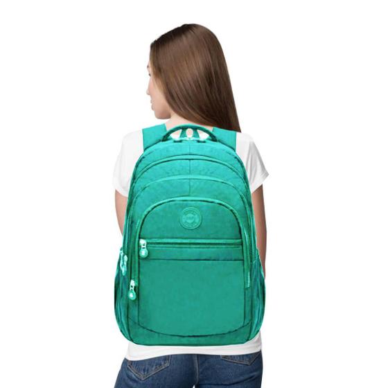 Imagem de Mochila Feminina Masculina Bolsa Porta Notebook Grande Casual Escolar Trabalho Faculdade