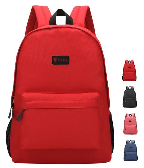 Imagem de Mochila Feminina Masculina Nylon Juvenil Escola Trabalho Viagem Lazer Academia Vivatti