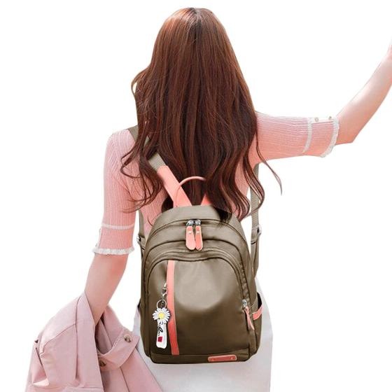 Imagem de Mochila Feminina Moderna Top Blogueira Escolar Volta As Aulas Dia Dia Escola Faculdade Cursinho Pratica Alças Regulaveis