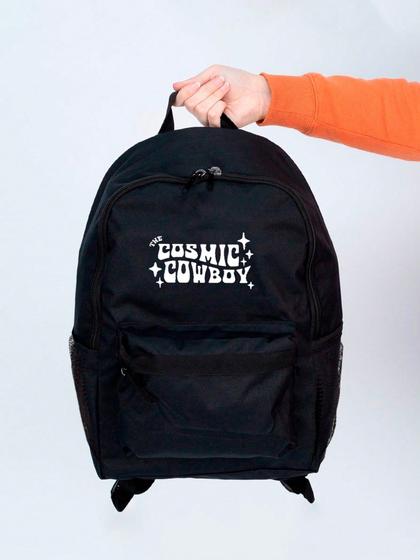 Imagem de Mochila Feminina Nylon The Cosmic Cowboy Estampada Personalizada Resistente Grande Escolar Faculdade Bolsa Trabalho Viagem Mala Masculina