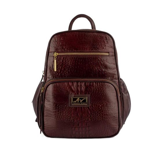 Mochila feminina pequena de couro Zoey marsala Menor preço em Mochila feminina pequena de couro Zoey marsala
