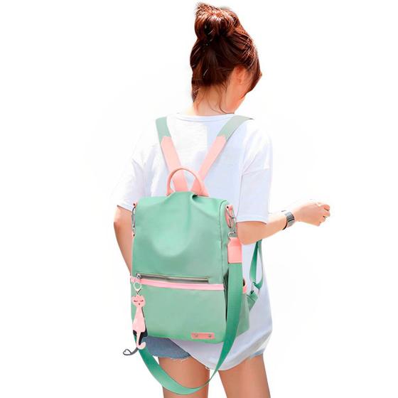 Mochila Feminina Resistente A Água Original Multifuncional 2 em 1 Prático Lançamento Bolsa de Mão Bordo Viagens Passeios Menor preço em Mochila Feminina Resistente A Água Original Multifuncional 2 em 1 Prático Lançamento Bolsa de Mão Bordo Viagens Passeios