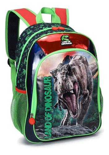 Imagem de Mochila Grade Escolar Land Of Dinosaur Resistente P/ Meninos