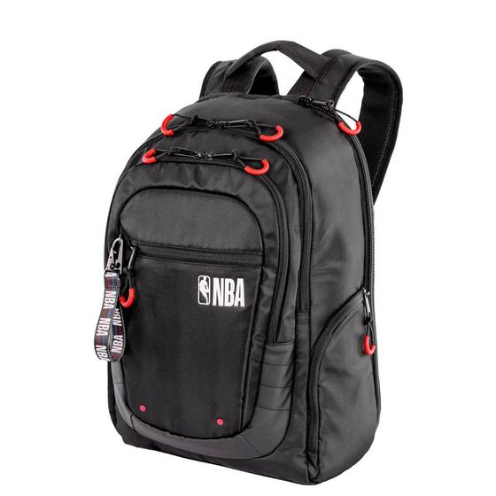 Imagem de Mochila Grande 3 Compartimentos Notebook NBA Pro - Preto