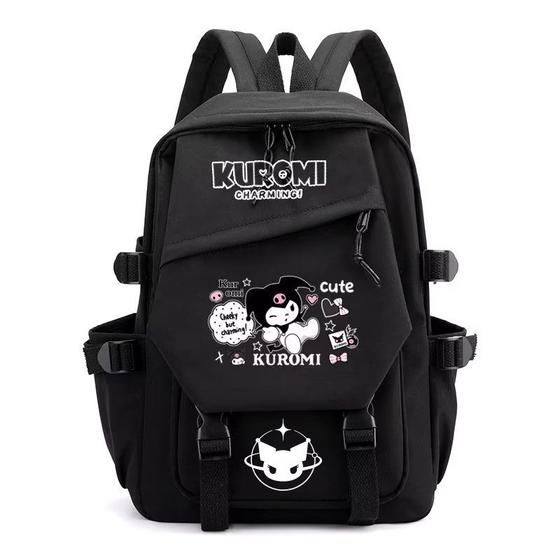 Imagem de Mochila Grande com Design de Anime Japonês Kuromi e Melody